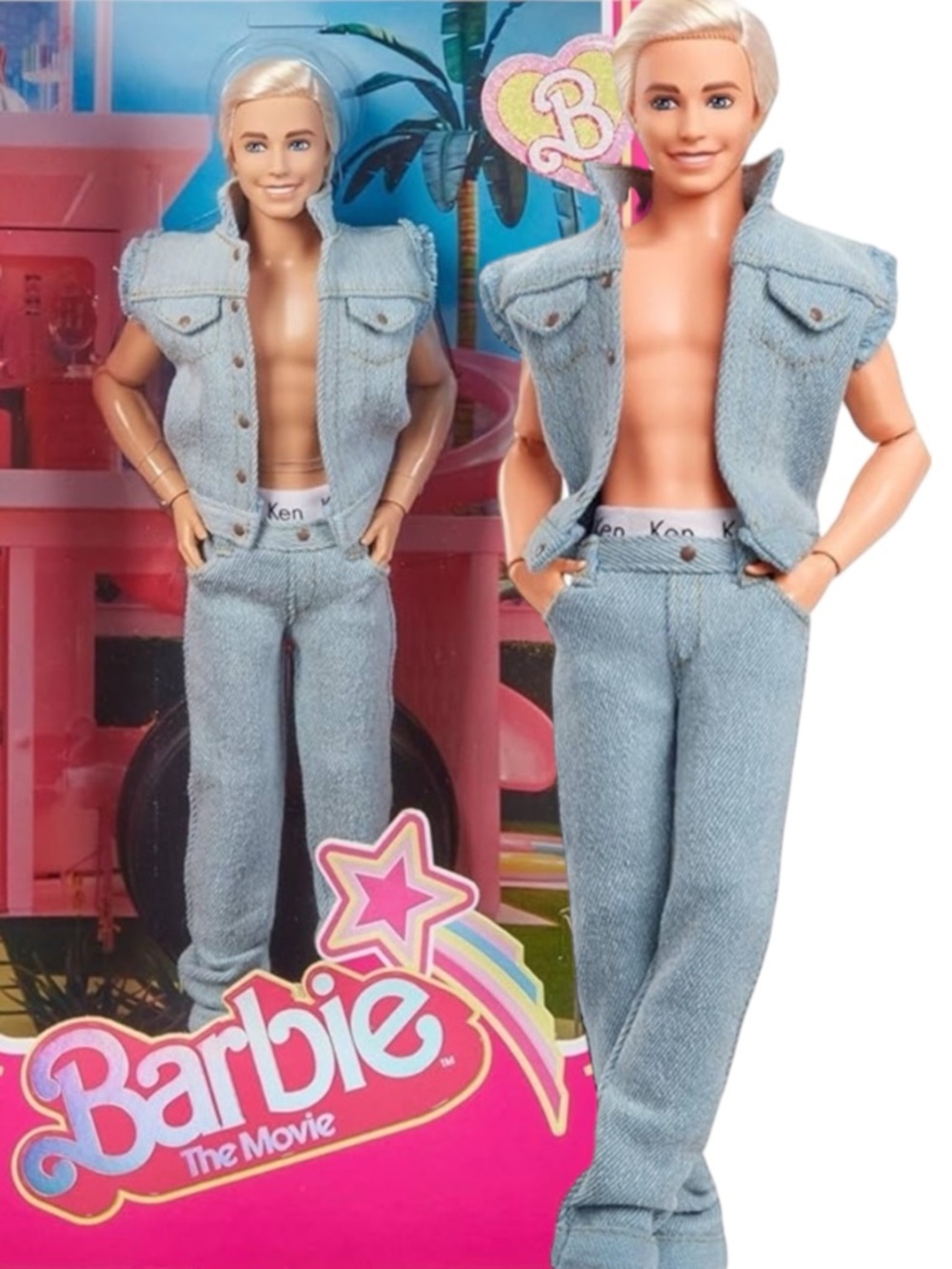 Barbie The Movie Ken Doll Denim Outfit NIB Collectible